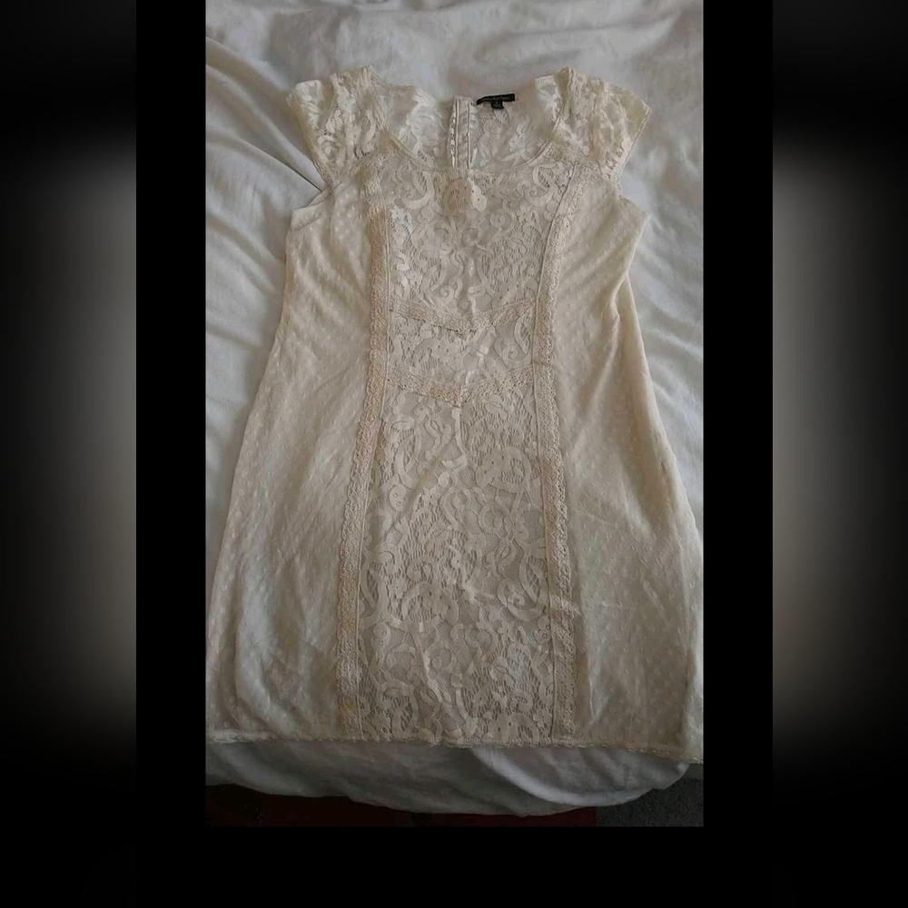 American Eagle Lace Dress Cream Size 12